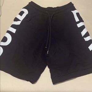 Logo print cotton draw cord Burberry shorts